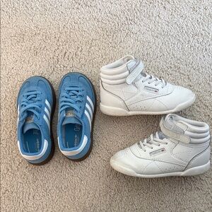 Kids Blue and White Sneakers